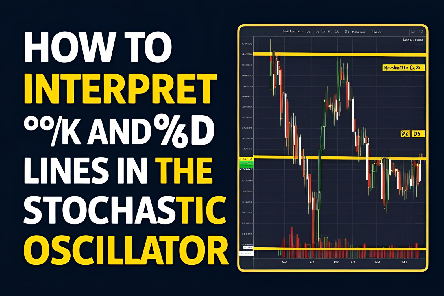 interpret %K and %D lines in stochastic oscillator